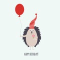 ÃÂ¡ute Hedgehog, greeting card, Birthday card